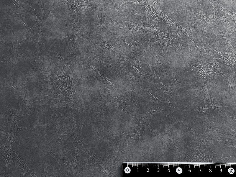 画像5: 合皮レザー生地 難燃【レトロ調 グレー】 (5)