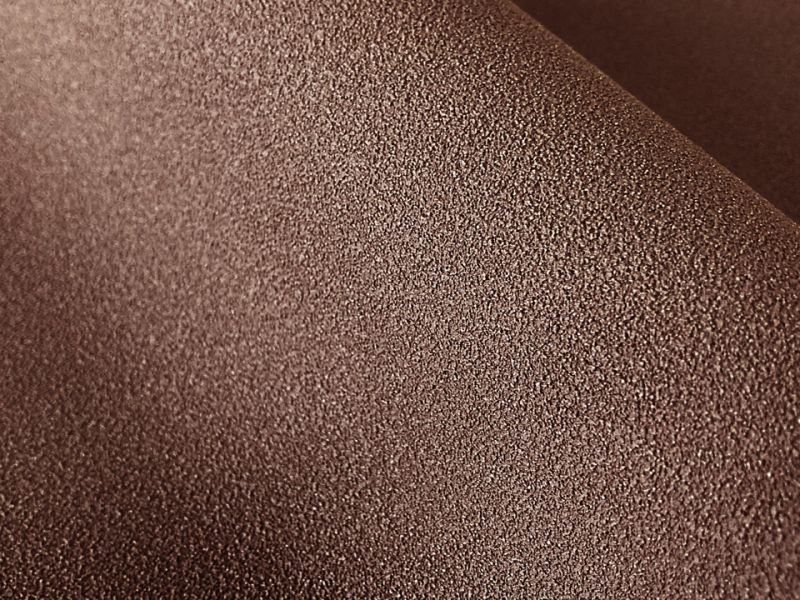 画像2: ざらざら滑りにくい！ 合皮レザー生地 難燃【ざらざらブラウン】 (2)