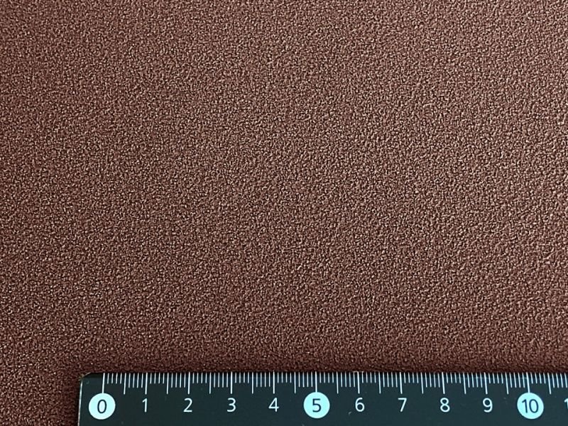 画像6: ざらざら滑りにくい！ 合皮レザー生地 難燃【ざらざらブラウン】 (6)