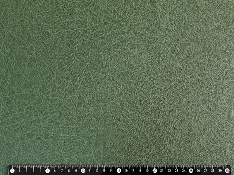 画像6: 合皮レザー生地 伸縮性【難燃 シボ大風 ダークグリーン】 (6)