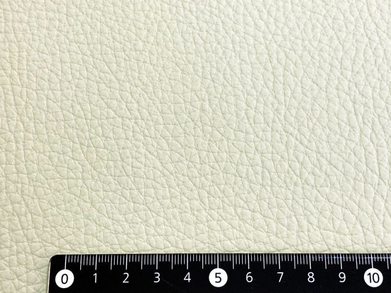 画像5: 合皮レザー生地 難燃 広幅【ソフト シボ大 アイボリー】 (5)