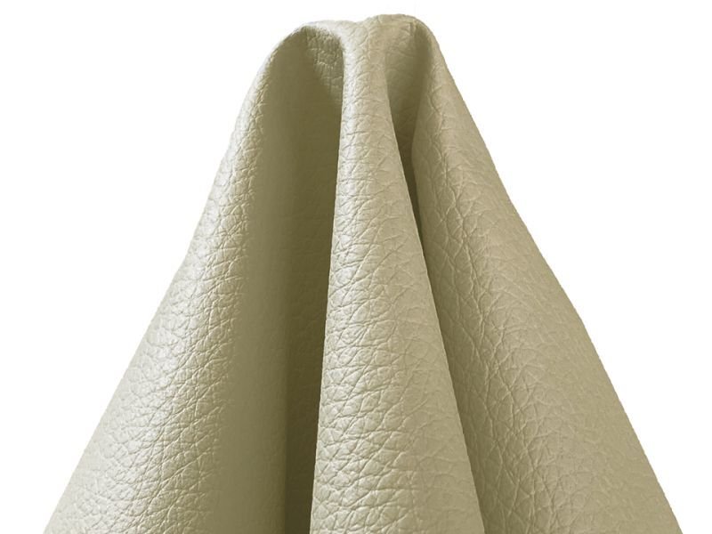 画像4: 合皮レザー生地 難燃 広幅【ソフト シボ大 ベージュ】 (4)