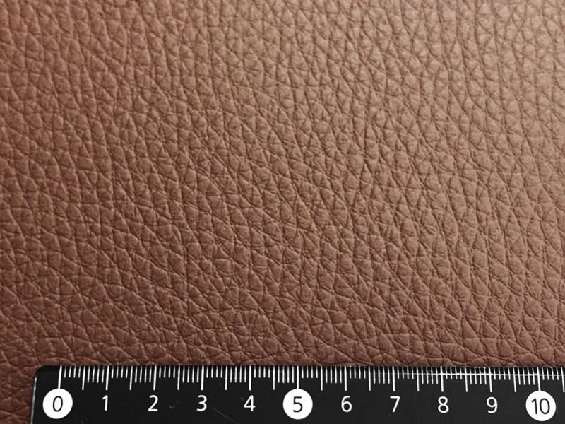 画像5: 合皮レザー生地 難燃 広幅【ソフト シボ大 茶色】 (5)