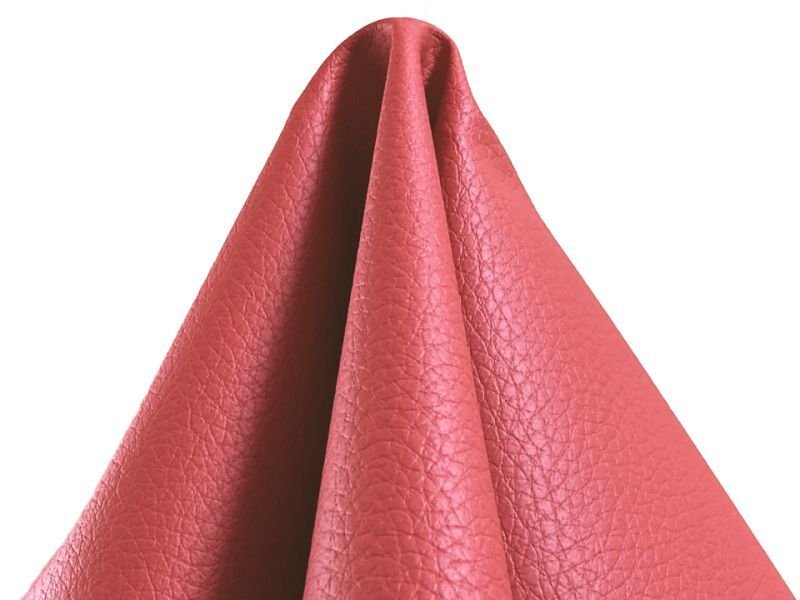 画像4: 合皮レザー生地 難燃 広幅【ソフト シボ大 赤】 (4)