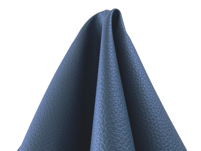 画像4: 合皮レザー生地 難燃 広幅【ソフト シボ大 紺色】 (4)