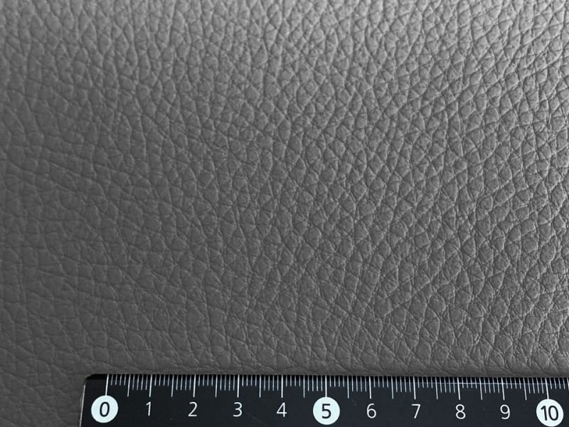 画像5: 合皮レザー生地 難燃 広幅【ソフト シボ大 濃グレー】 (5)