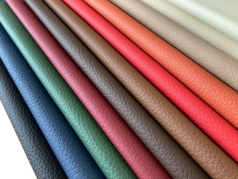 画像11: 合皮レザー生地 難燃 広幅【ソフト シボ大 紺色】 (11)