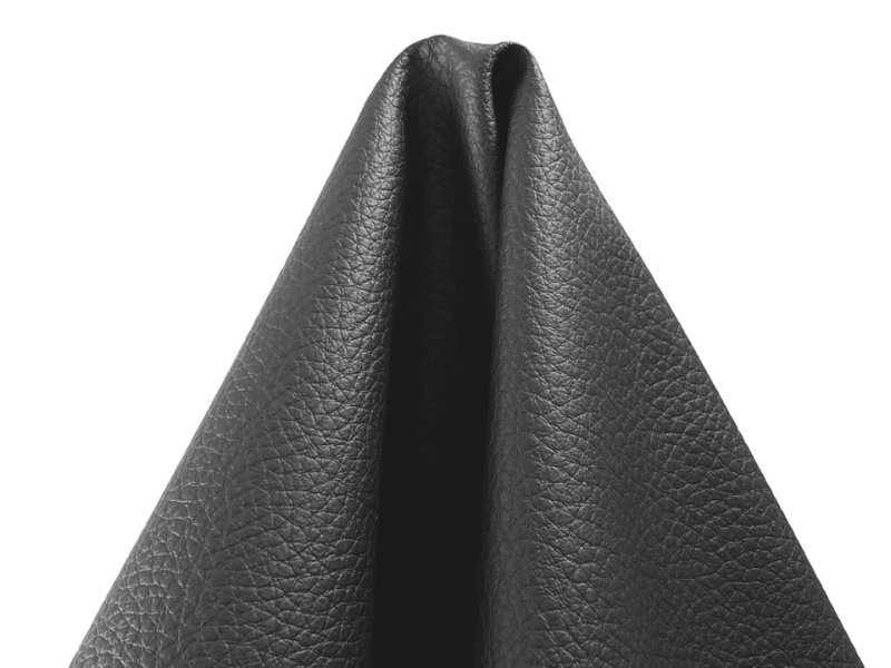 画像4: 合皮レザー生地 難燃 広幅【ソフト シボ大 黒】 (4)