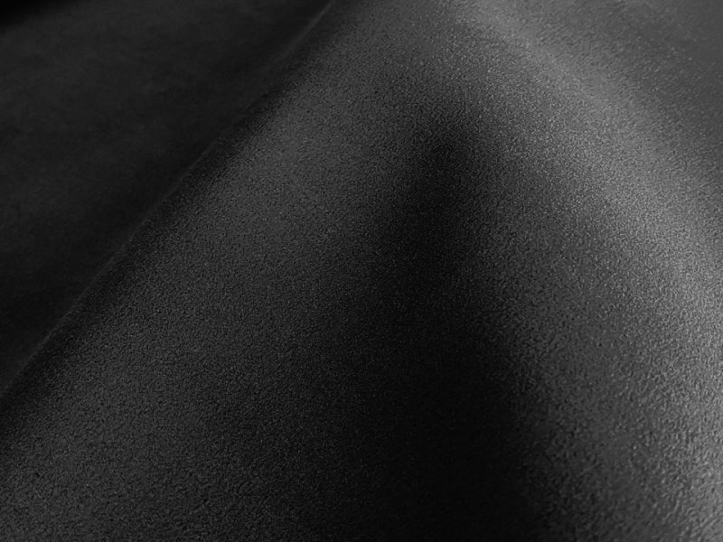 画像3: 【150×50cm単位】最高級 スエード調生地 人工皮革 無地 日本製 【黒】（アウトレット） (3)