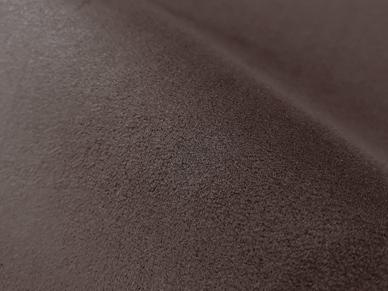 画像2: 【150×50cm単位】最高級 スエード調生地 人工皮革 無地 日本製 【こげ茶】（アウトレット） (2)