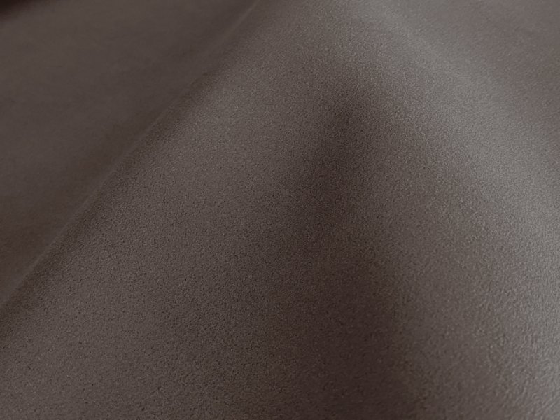 画像3: 【150×50cm単位】最高級 スエード調生地 人工皮革 無地 日本製 【こげ茶】（アウトレット） (3)