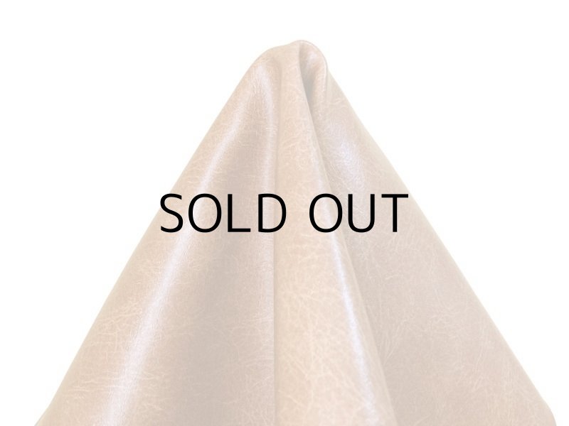 画像4: 【122×110cmカット生地】※難あり※合皮レザー生地【ソフトアンティーク 難燃 茶】  (4)