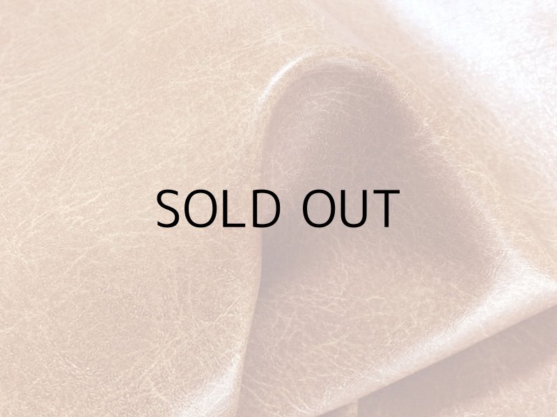 画像5: 【122×110cmカット生地】※難あり※合皮レザー生地【ソフトアンティーク 難燃 茶】  (5)