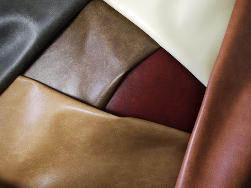 画像6: 合皮レザー生地【ソフトアンティーク 難燃 グリーン】 (6)