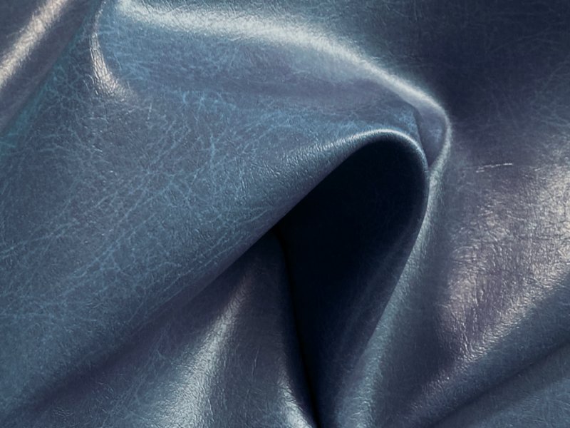 画像5: 合皮レザー生地【ソフトアンティーク 難燃 ブルー】 (5)