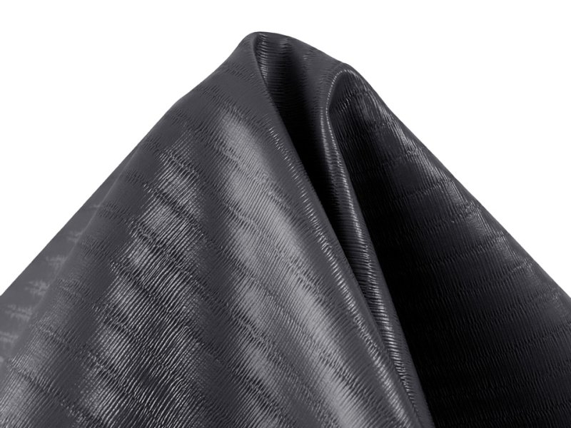 画像5: 合皮レザー生地 エンボス 難燃【畳模様 グレーブラック】 (5)