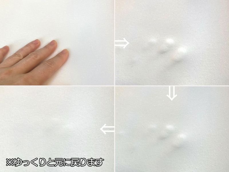 画像7: 【100cm×1M単位】低反発ウレタンフォーム 緩衝材 クッション スポンジ 生地 シート【白 4mm厚】 (7)