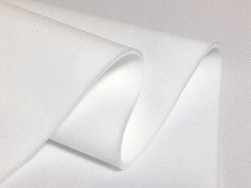 画像2: 【100cm×1M単位】低反発ウレタンフォーム 緩衝材 クッション スポンジ 生地 シート【白 4mm厚】 (2)