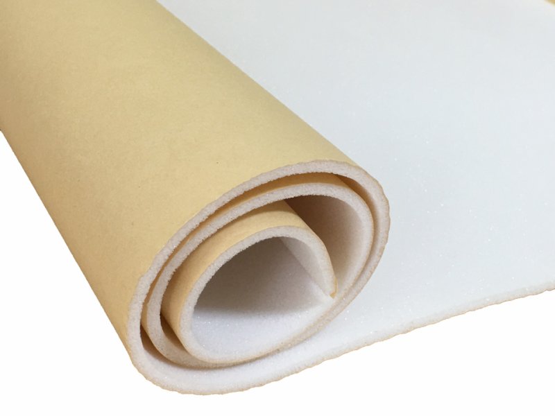 画像4: [送料無料]【50×30cmカット生地】[貼るウレタン（低反発）] シールタイプ 接着 ウレタンフォーム スポンジ 生地 シート【白 4mm厚】 (4)