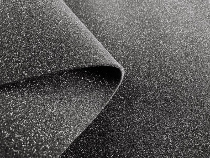 画像3: 【100cm×1M単位】[貼るウレタン（半硬質）] シールタイプ 接着 ウレタンフォーム スポンジ 生地 シート【黒 3mm厚】 (3)