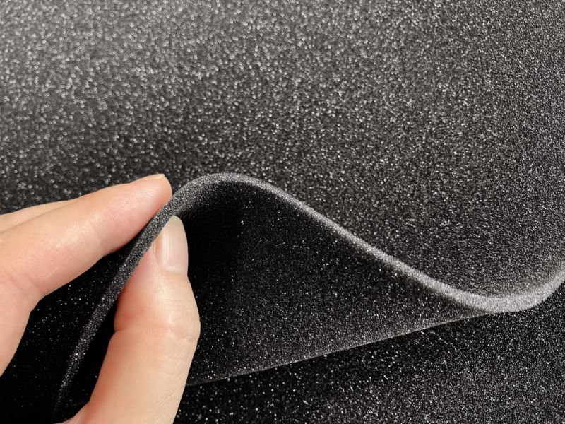 画像4: 【100cm×1M単位】半硬質ウレタンフォーム 緩衝材 クッション スポンジ 生地 シート【黒 3mm厚】 (4)