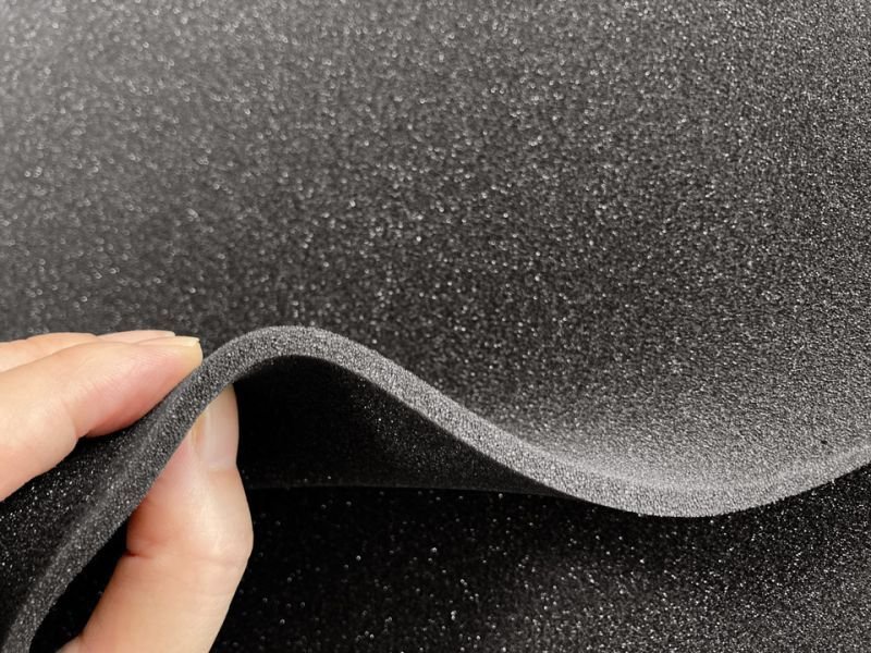 画像4: 【100cm×1M単位】半硬質ウレタンフォーム 緩衝材 クッション スポンジ 生地 シート【黒 5mm厚】 (4)