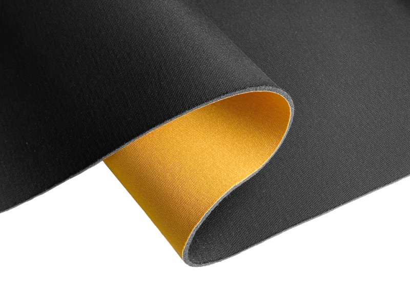 画像5: 【120×50cm単位】ウェットスーツ風 カラフル ウレタンシート 弾力 やや薄手 生地【黄色/黒】 (5)