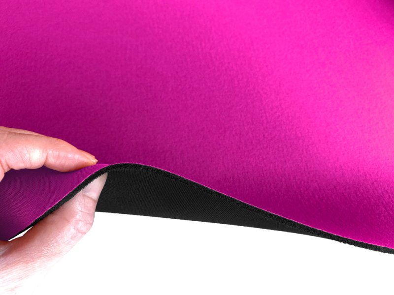 画像6: 【120×50cm単位】ウェットスーツ風 カラフル ウレタンシート 弾力 やや薄手 生地【ローズピンク/黒】 (6)