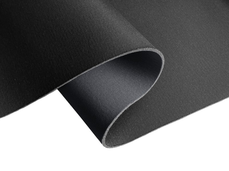 画像5: 【120×50cm単位】ウェットスーツ風 カラフル ウレタンシート 弾力 やや薄手 生地【グレー/黒】 (5)