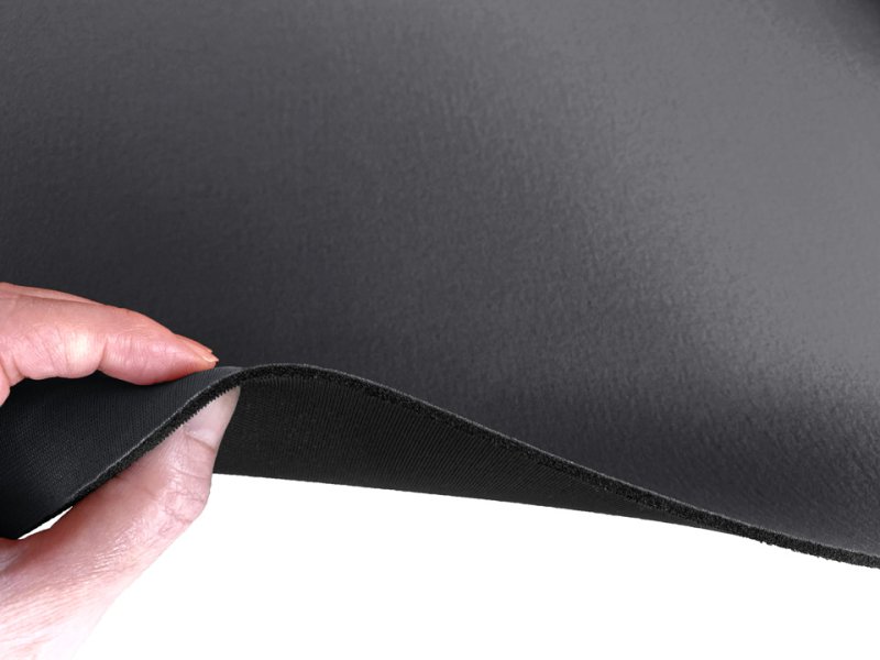 画像6: 【120×50cm単位】ウェットスーツ風 カラフル ウレタンシート 弾力 やや薄手 生地【グレー/黒】 (6)