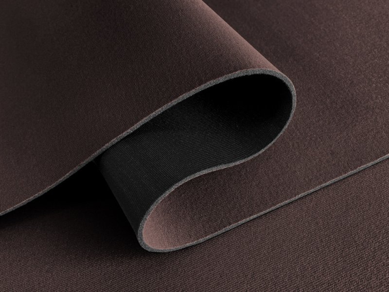 画像4: 【120×50cm単位】ウェットスーツ風 カラフル ウレタンシート 弾力 やや薄手 生地【茶/黒】 (4)