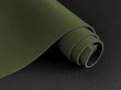 画像1: 【120×50cm単位】カラフル 圧縮ウレタンシート やや薄手 生地【オリーブグリーン/黒】 (1)