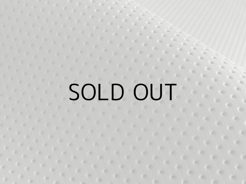 画像1: 【60×80cmカット生地】※難あり※合皮レザー生地【カラフル ドットパンチング 難燃 耐候性 グレー】 (1)