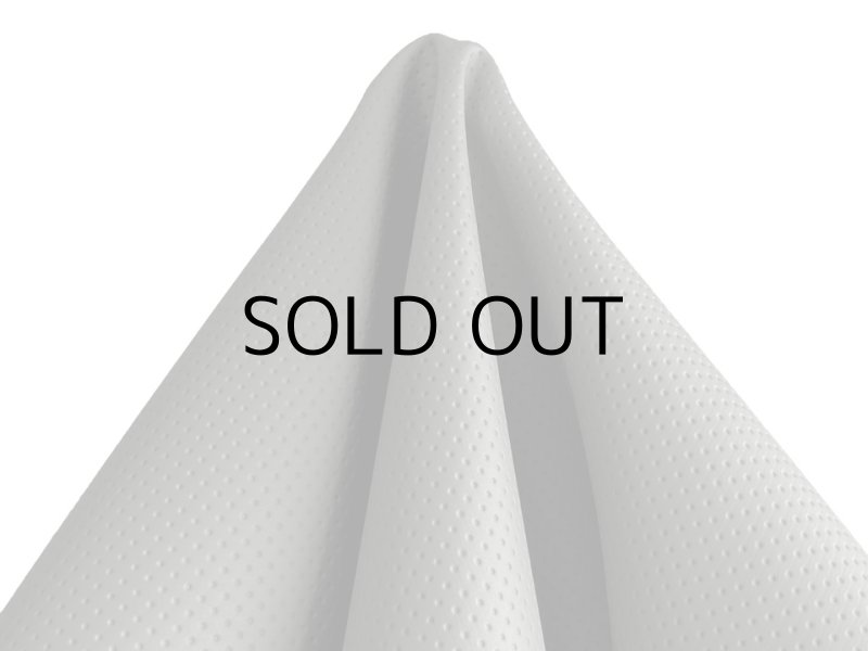 画像4: 【60×80cmカット生地】※難あり※合皮レザー生地【カラフル ドットパンチング 難燃 耐候性 グレー】 (4)