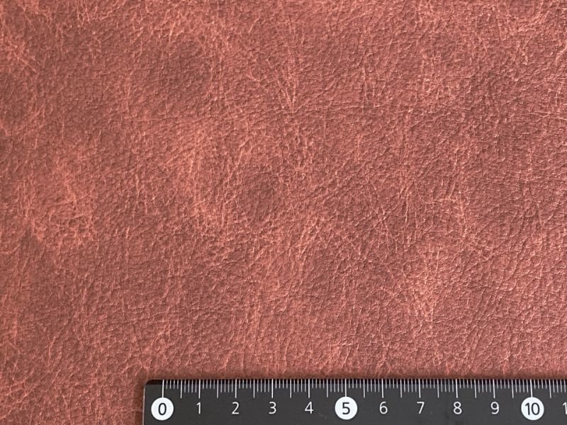 画像6: 合皮レザー生地  伸縮性【ヴィンテージ風 難燃 レッドブラウン】 (6)