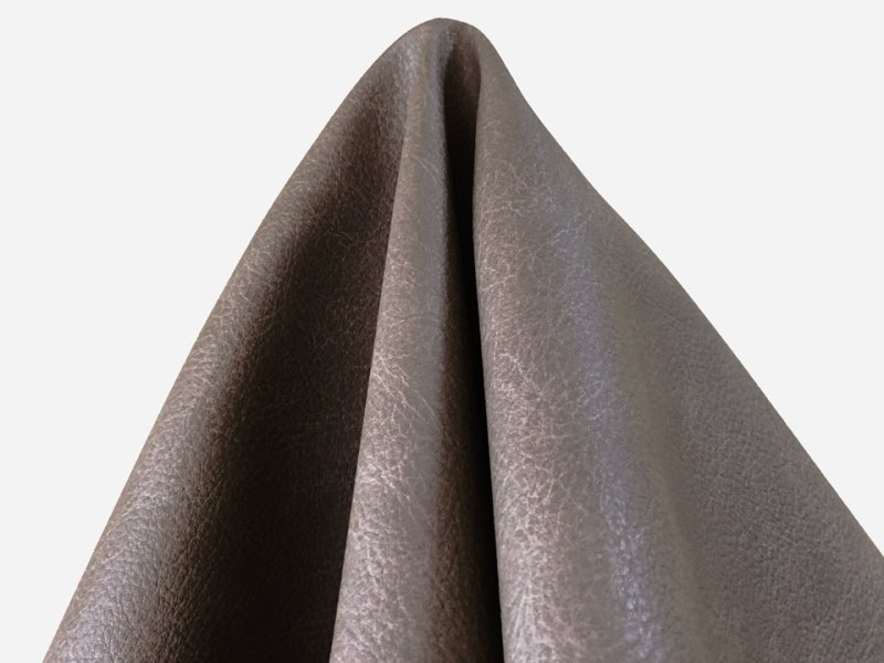 画像5: 合皮レザー生地  伸縮性【ヴィンテージ風 難燃 ウォームグレー】 (5)