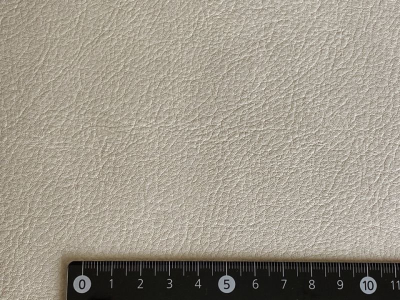 画像6: 合皮レザー生地  伸縮性【ヴィンテージ風 難燃 ライトグレー】 (6)