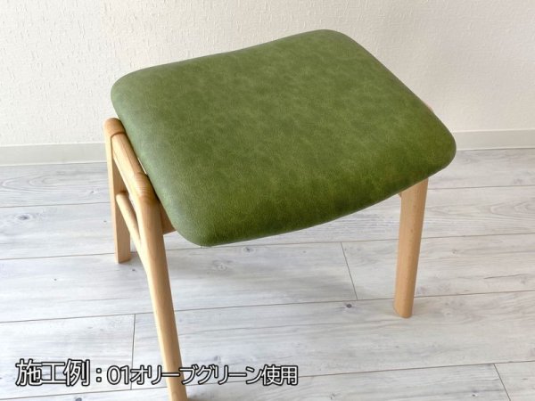 画像9: 合皮レザー生地  伸縮性【ヴィンテージ風 難燃 薄茶】 (9)
