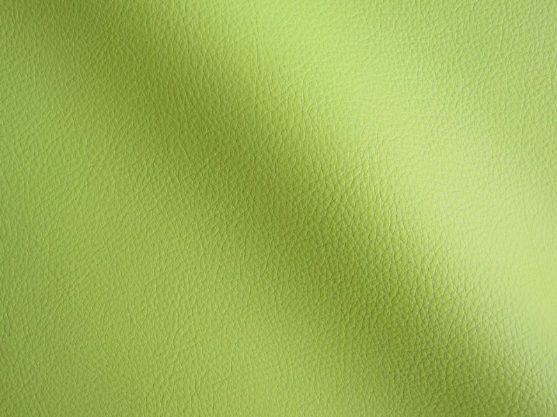 合皮レザー生地 難燃 広幅 薄黄緑