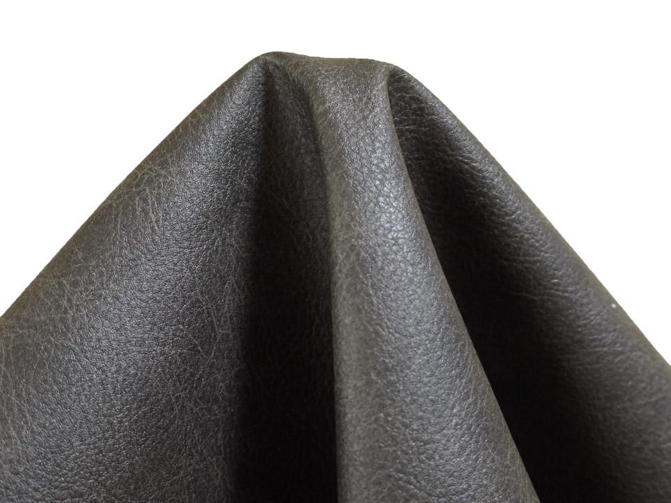 合皮レザー生地 伸縮性 難燃【ヴィンテージ風 グレーブラック】